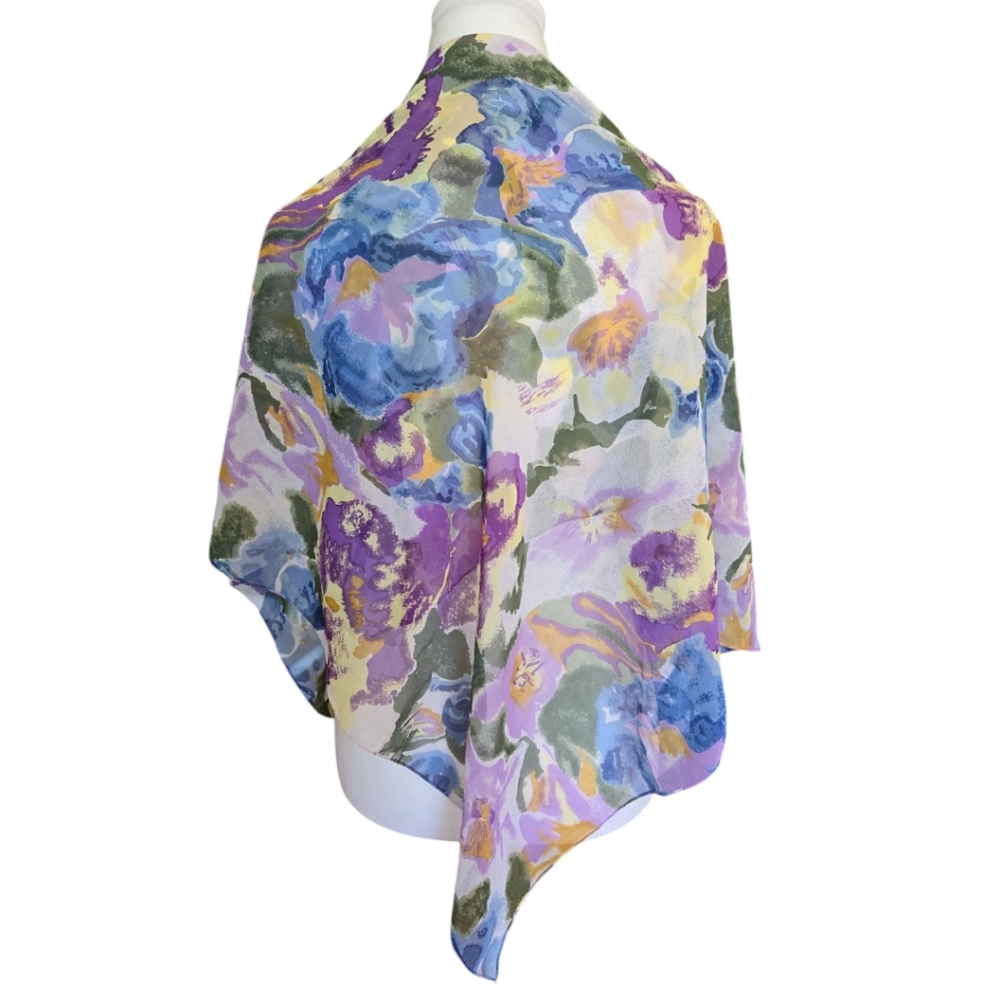 Beautiful Honey Floral Scarf - Picture 2 of 4